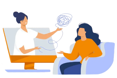 Online Therapy Illustration