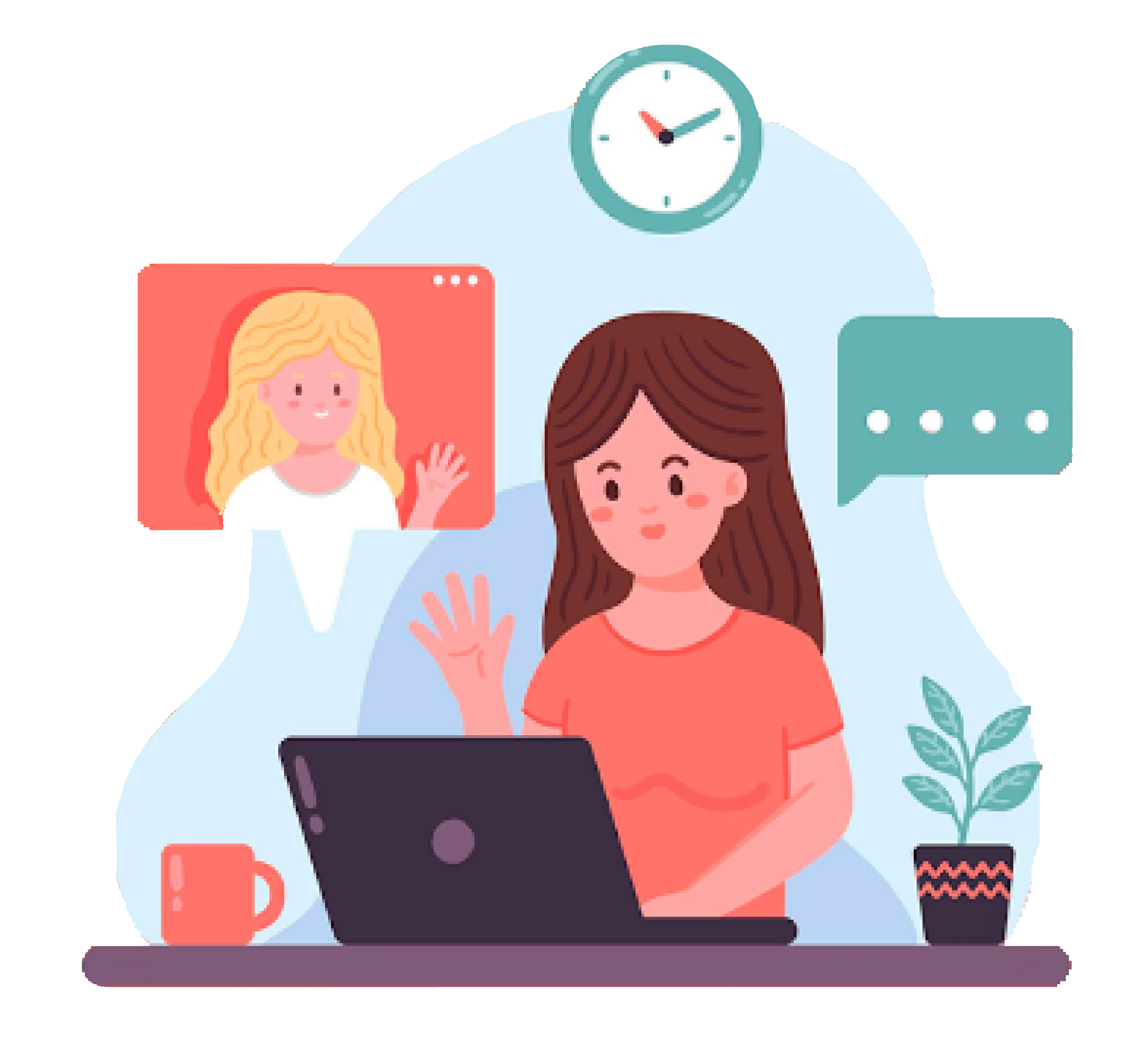 Online Therapy Illustration