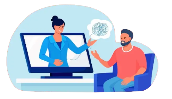 Online Therapy Illustration